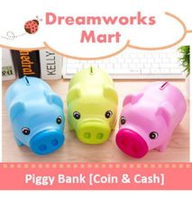 Kids Saving  Piggy Bank